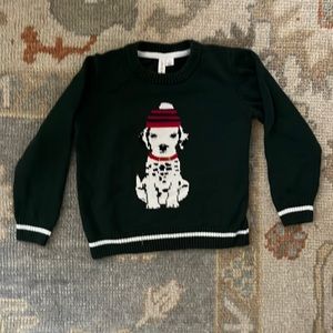 Janie and Jack dalmation sweater- pristine- worn once